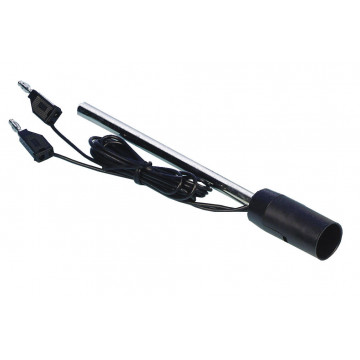 Lampenfassung E 14 auf Stiel, mit Kabel und zwei 4-mm Steckern