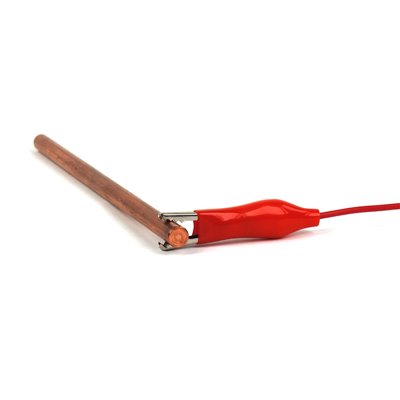 Kabel mit Krokoklemmen, 22 cm, rot