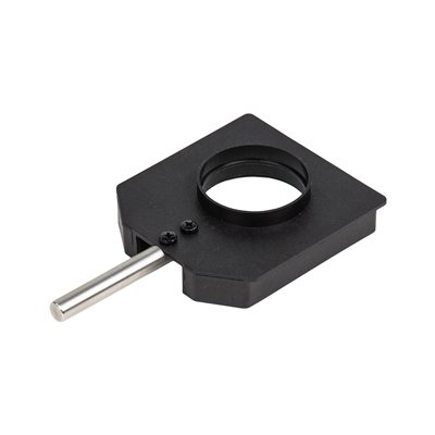 Halter für Linsen in Fassung und Rundblenden, mit Stiel