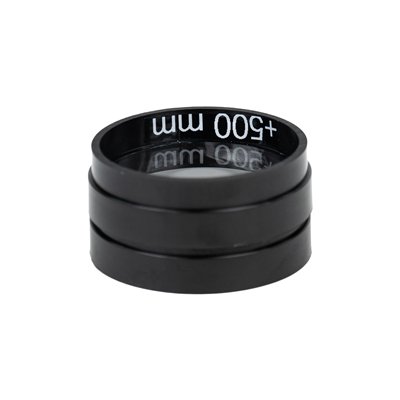 Linse Glas, in Fassung, D 50 mm, FL +500 mm