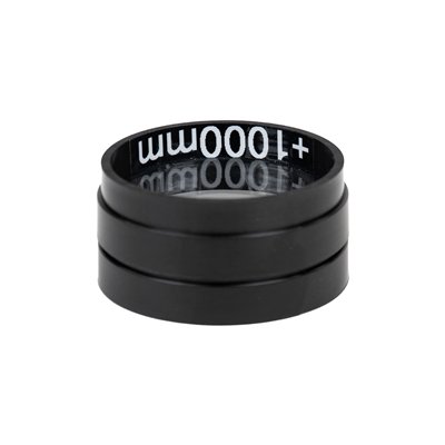 Linse Glas, in Fassung, D 50 mm, FL +1000 mm